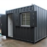 10FT ModiBox Portable Office Container | Anti-Vandal Site Office with AC