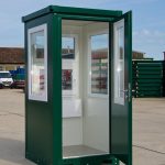 Flat Pack Steel Security Booth exterior view