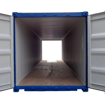 40FT standard double door one trip shipping container exterior view