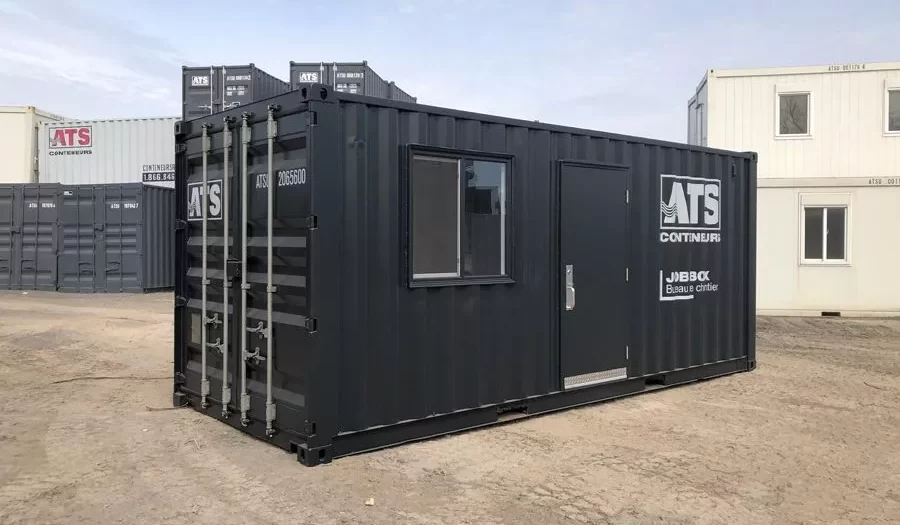 20Ft Mobile Office Container – Ready-to-Use Portable Workspace with Electrical and Lighting Features