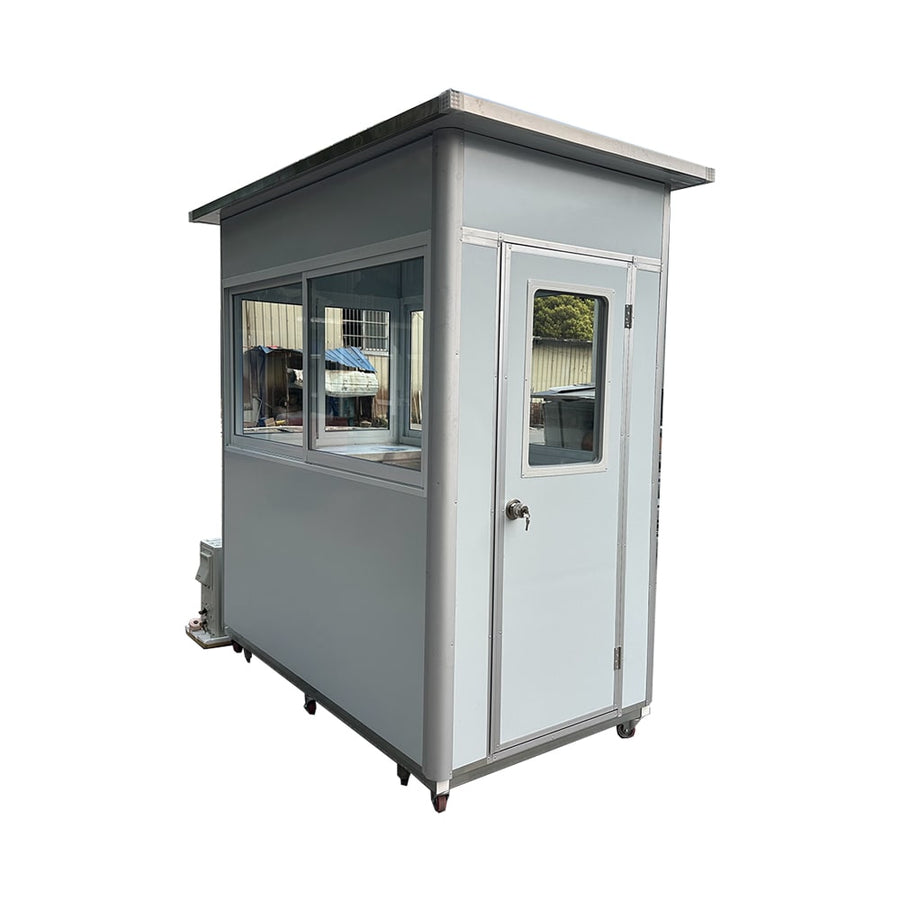 Light Gray Guard Booth With AC – 6.5x6.5 ft Model 1 - Image 10