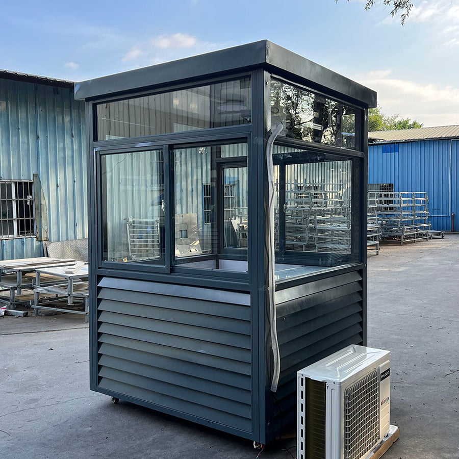 Galvanized Guard Shack With AC & Heating – 5x5 ft With Wheels - Image 4