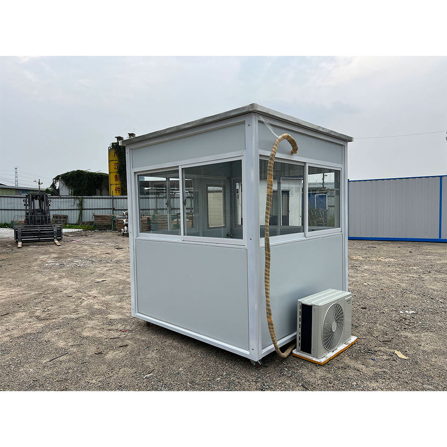 Light Gray Guard Booth With AC – 6.5x6.5 ft Model 1 - Image 7
