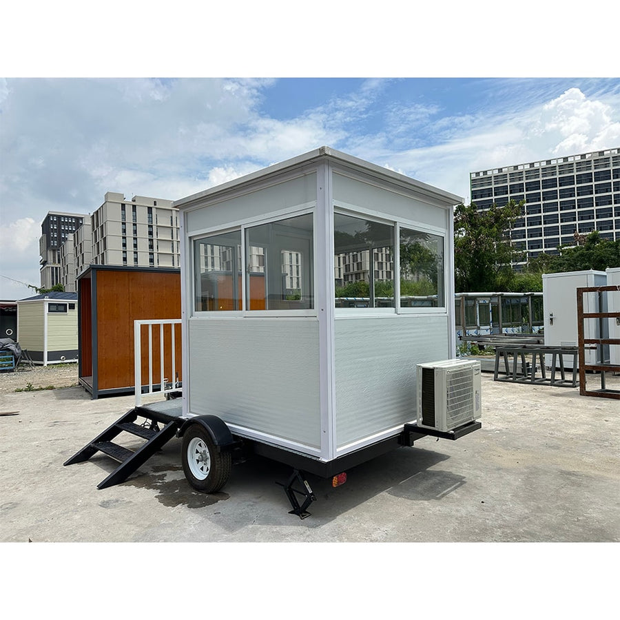 Trailer Guard Shack With AC & Heating – 6.5x6.5 ft Mobile Booth - Image 2