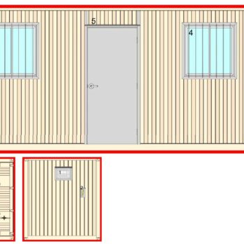 20-foot shipping container office for sale in Huntsville, Alabama