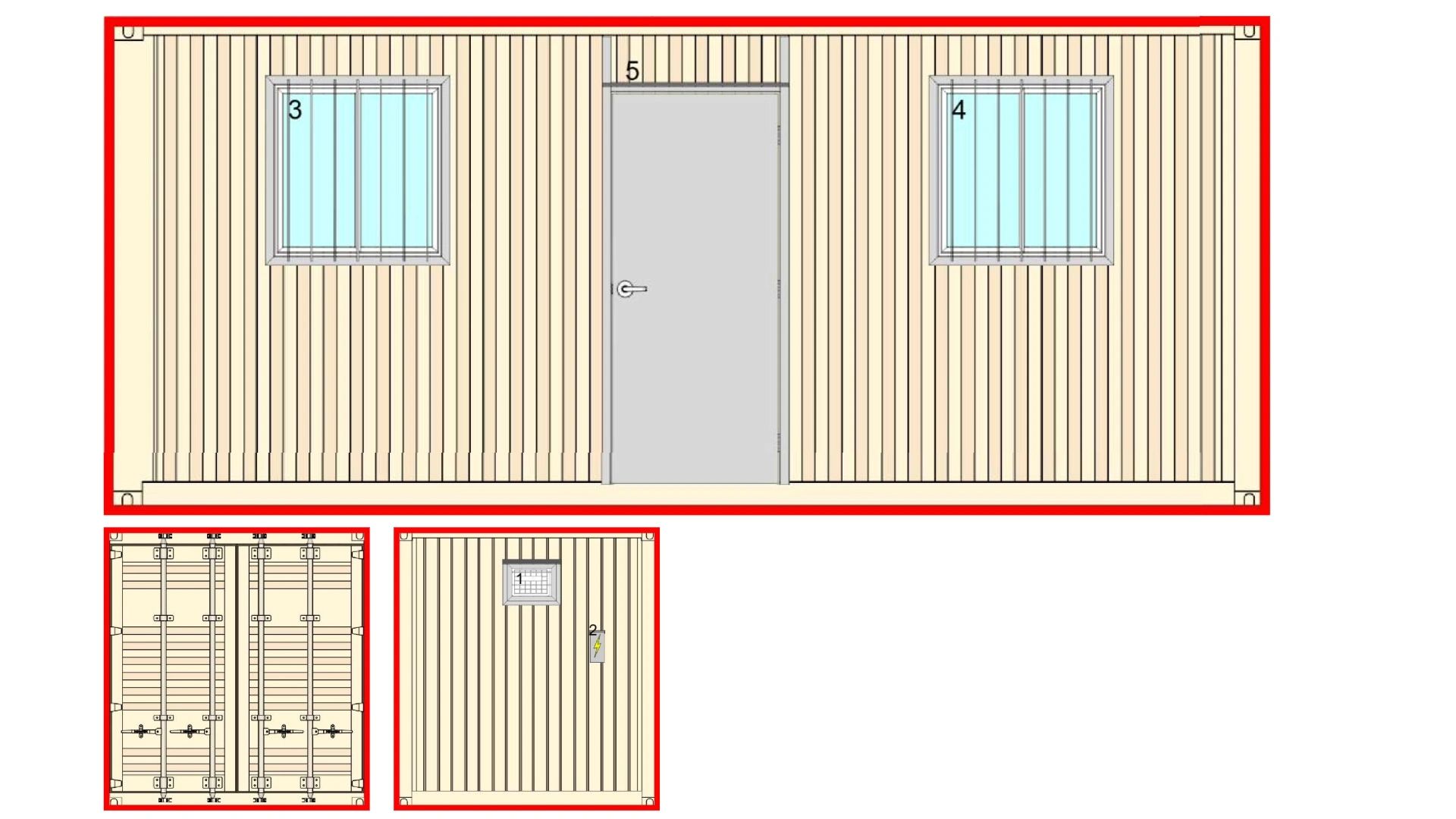 20-foot shipping container office for sale in Huntsville, Alabama