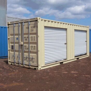20ft shipping container with dual roll-up doors for sale in Huntsville, Alabama