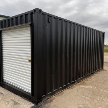 20-foot shipping container with roll-up door and electrical for sale in Huntsville, Alabama