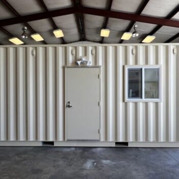 20-foot shipping container office with bathroom for sale in Huntsville, Alabama