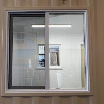 20-foot shipping container office with bathroom for sale in Huntsville, Alabama