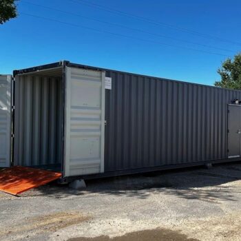 1-trip 40-foot shipping container office and storage combo for sale in Huntsville, Alabama