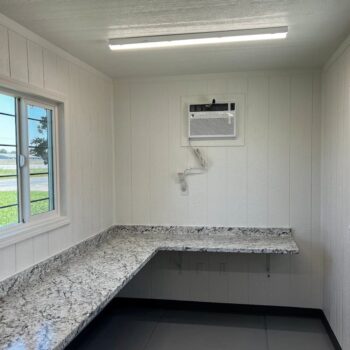 1-trip 40-foot shipping container office and storage combo for sale in Huntsville, Alabama