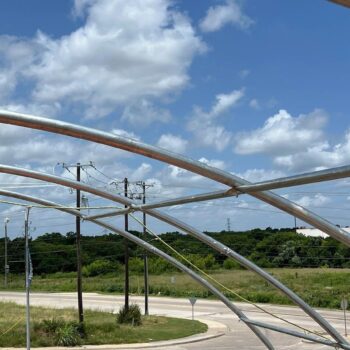 40x20 shipping container canopy structure for sale in Huntsville, Alabama
