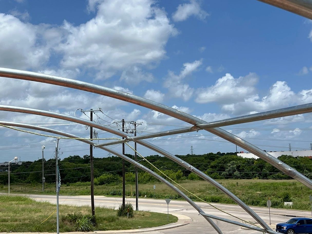 40x20 shipping container canopy structure for sale in Huntsville, Alabama