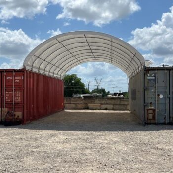 40x20 shipping container canopy structure for sale in Huntsville, Alabama