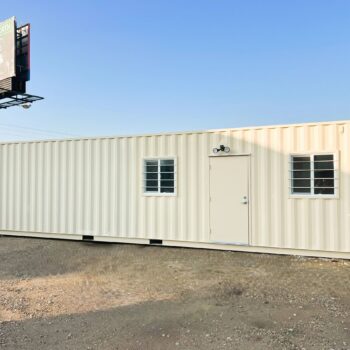 1-trip 40-foot shipping container office and storage combo ral 1015 1-trip for sale in Huntsville, Alabama